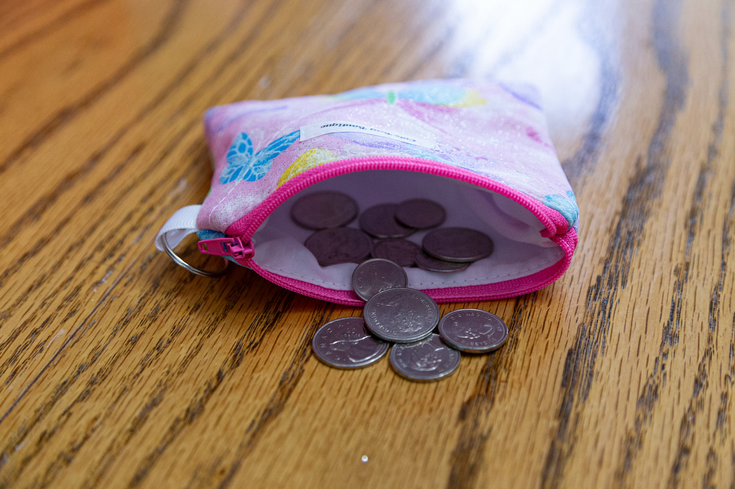 Bright Butterflies Quilted Keychain Wallet