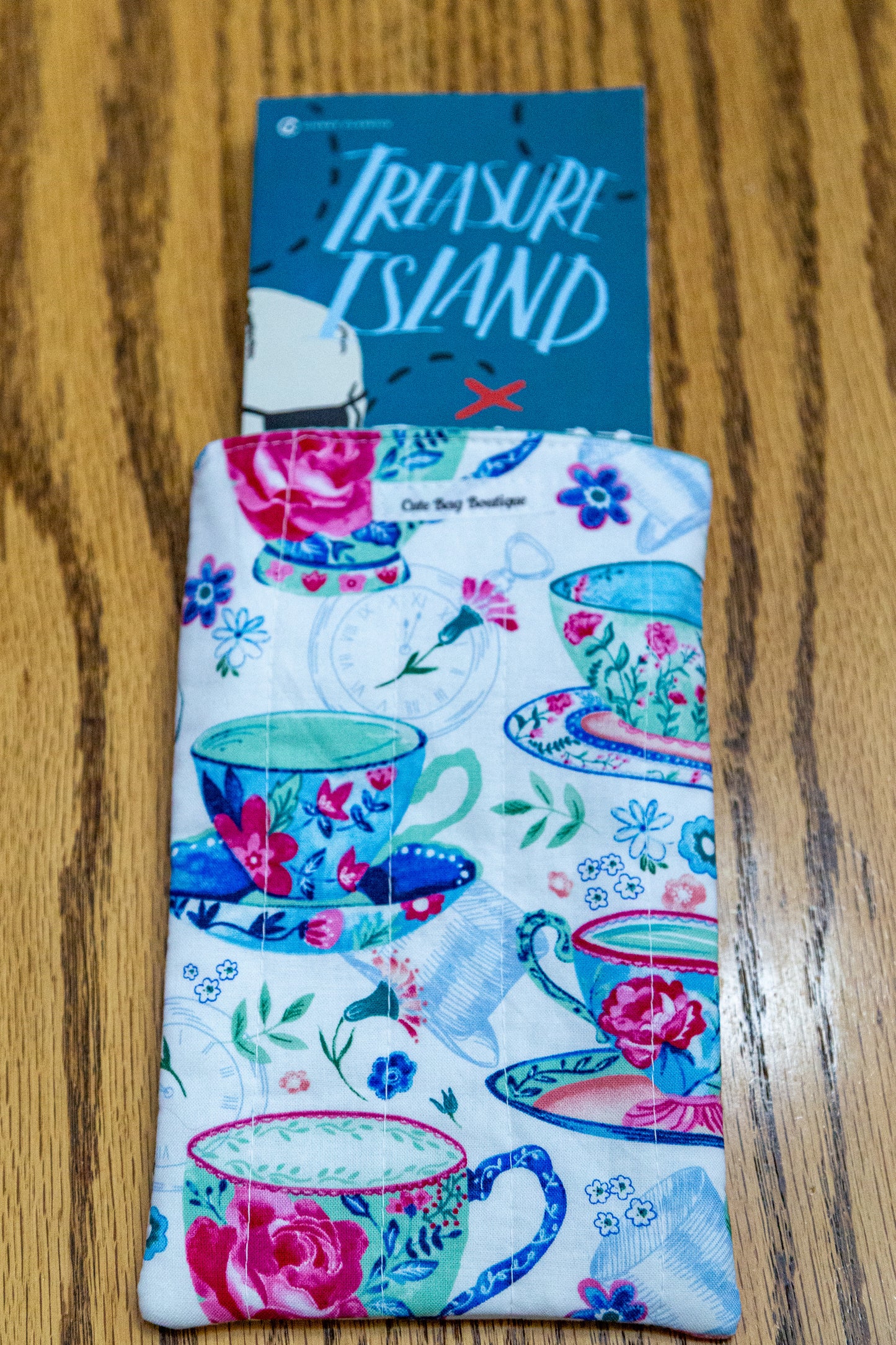 Afternoon Tea Quilted Small Book Sleeve