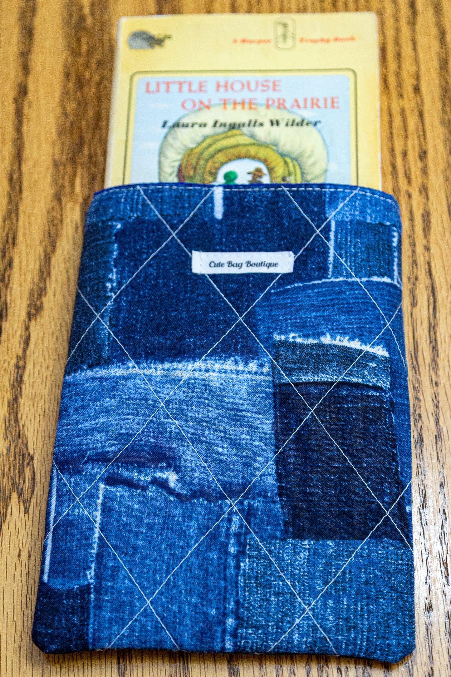 Denim Patches Quilted Kindle Sleeve