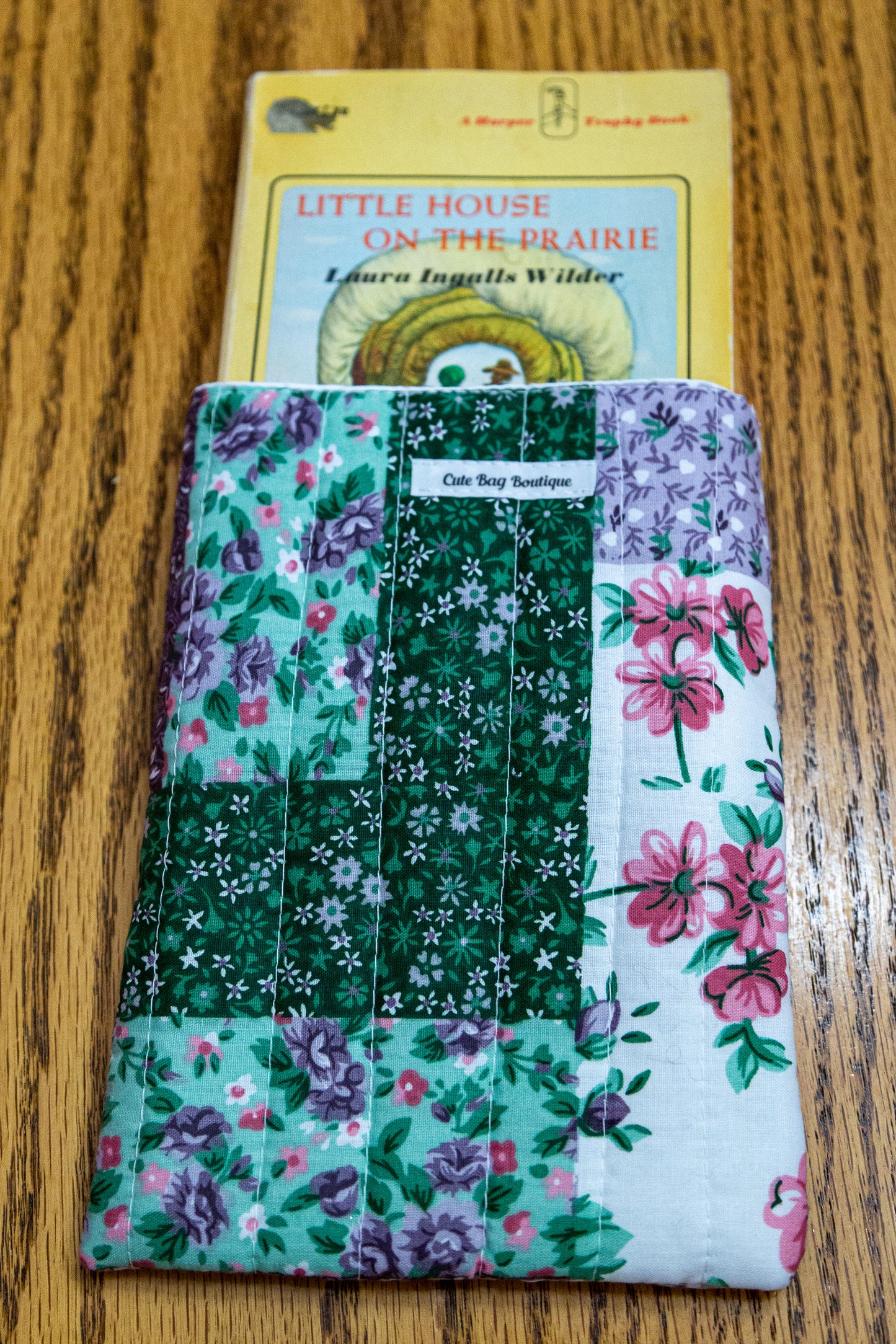 Purple and Green Quilted Kindle Sleeve *Limited Edition*