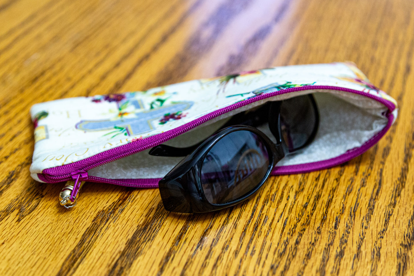 Hope, Faith, and Love Quilted Pencil/ Sunglasses Case