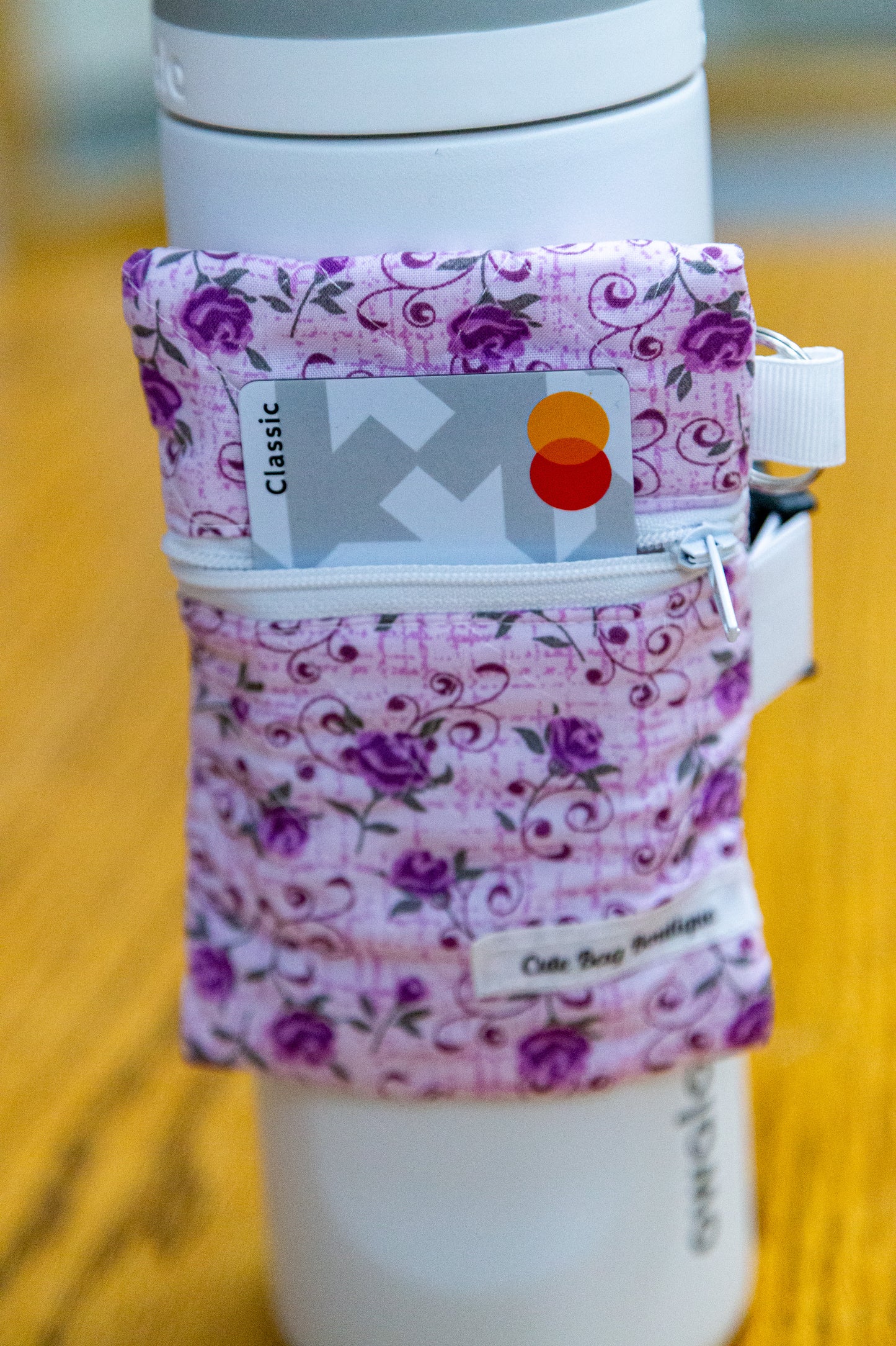 Purple Roses Water Bottle Wallet *Limited Edition*