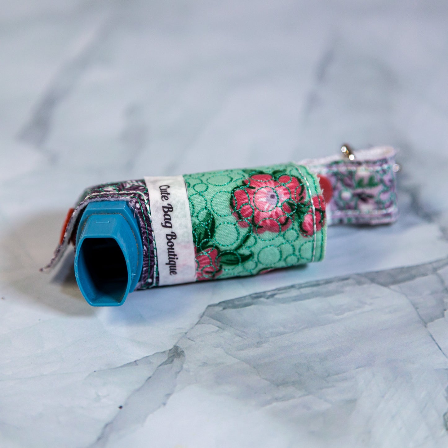 Green and Purple Inhaler Cover