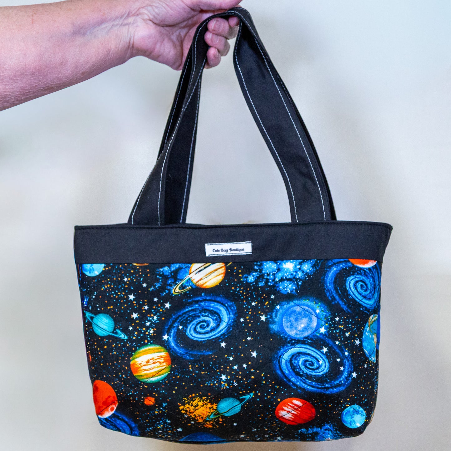 Quilted Space Kid Tote Bag