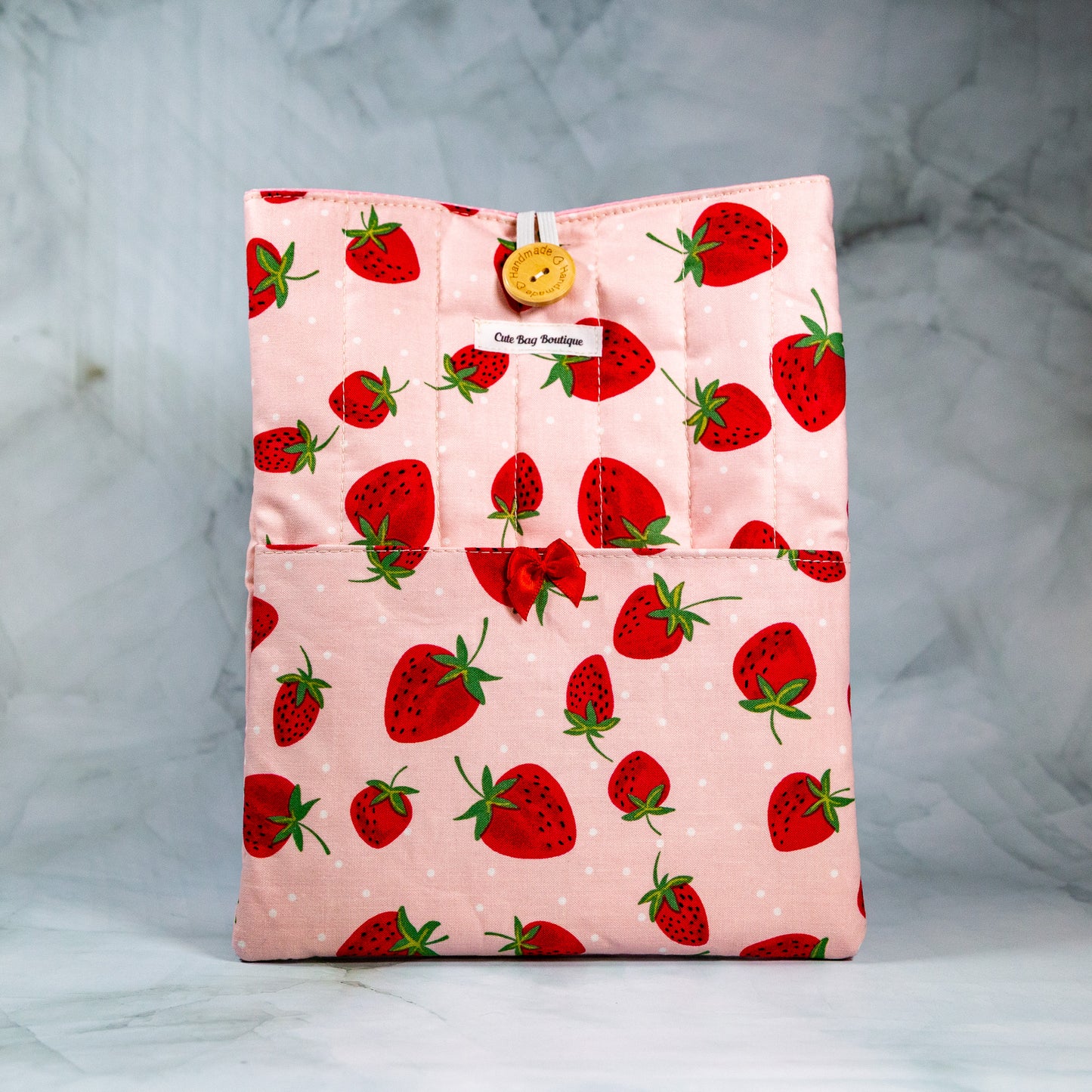 Strawberry Fields Quilted Book Sleeve *Limited Edition*