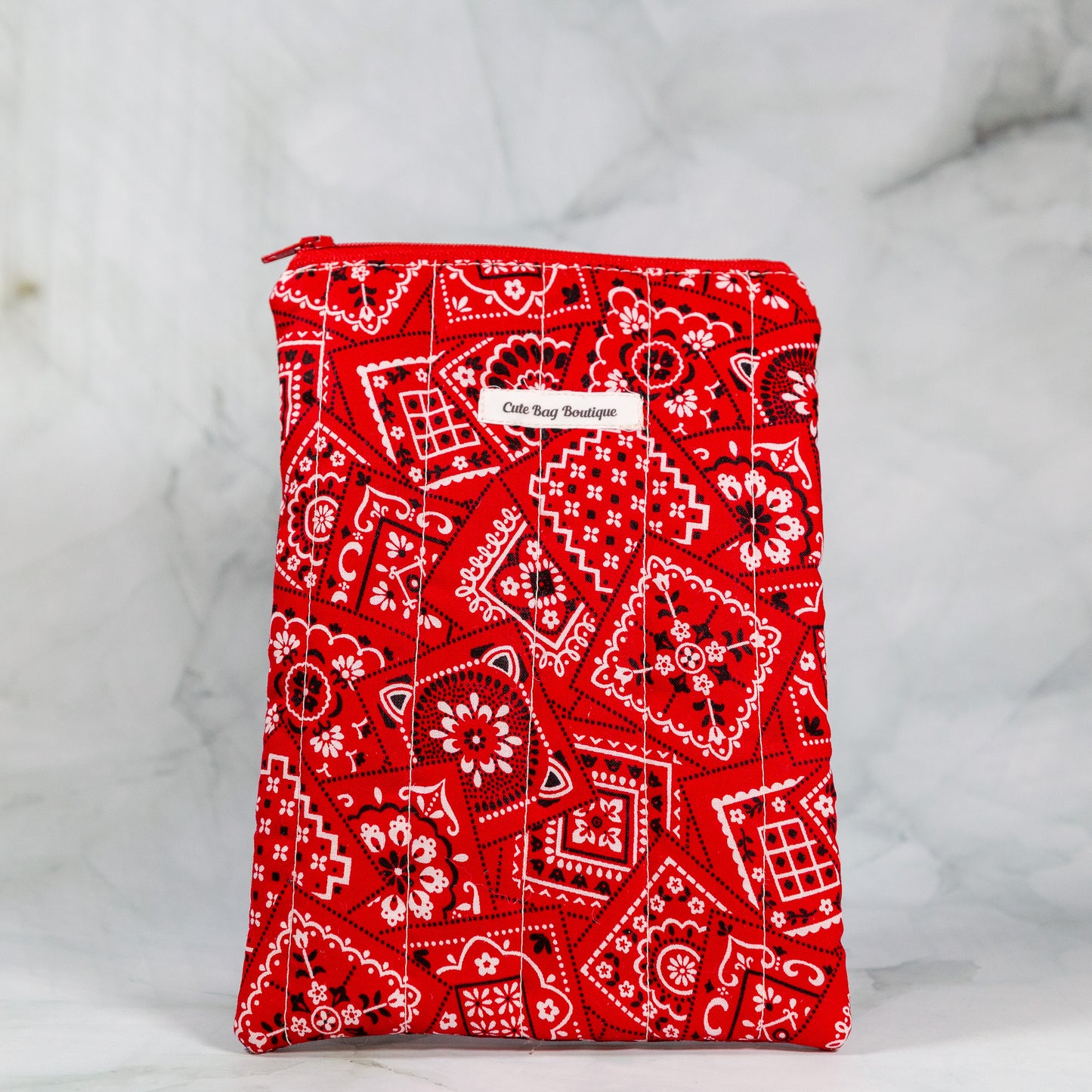 Red Bandana Quilted Kindle Sleeve *Limited Edition*