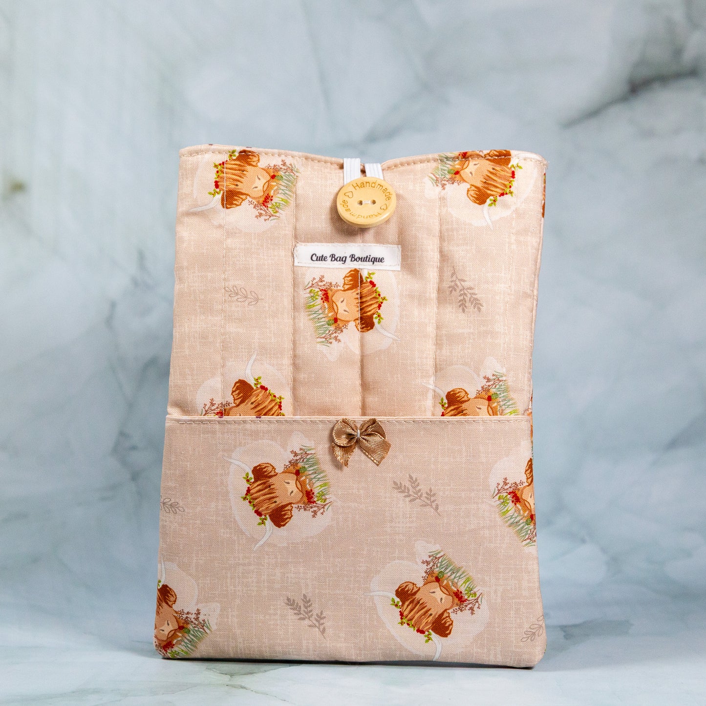 Highland Cow Quilted Kindle Sleeve *Limited Edition*