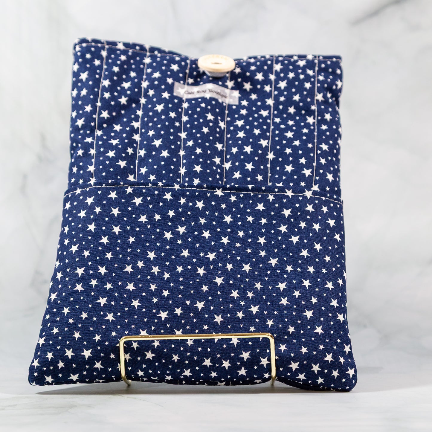 Starry Night Quilted Book Sleeve
