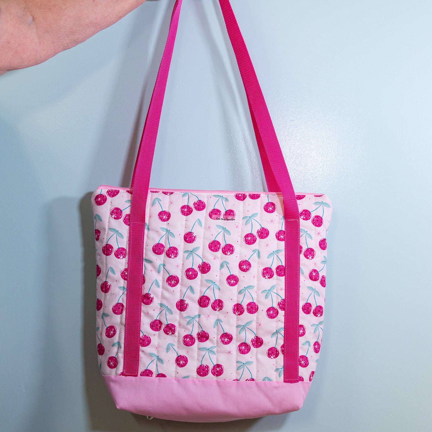 Quilted Disco Cherries Tote Bag *Limited Edition*