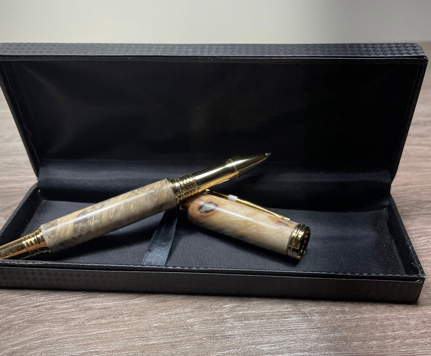 Algonquin Rollerball Gold Buckeye Burl