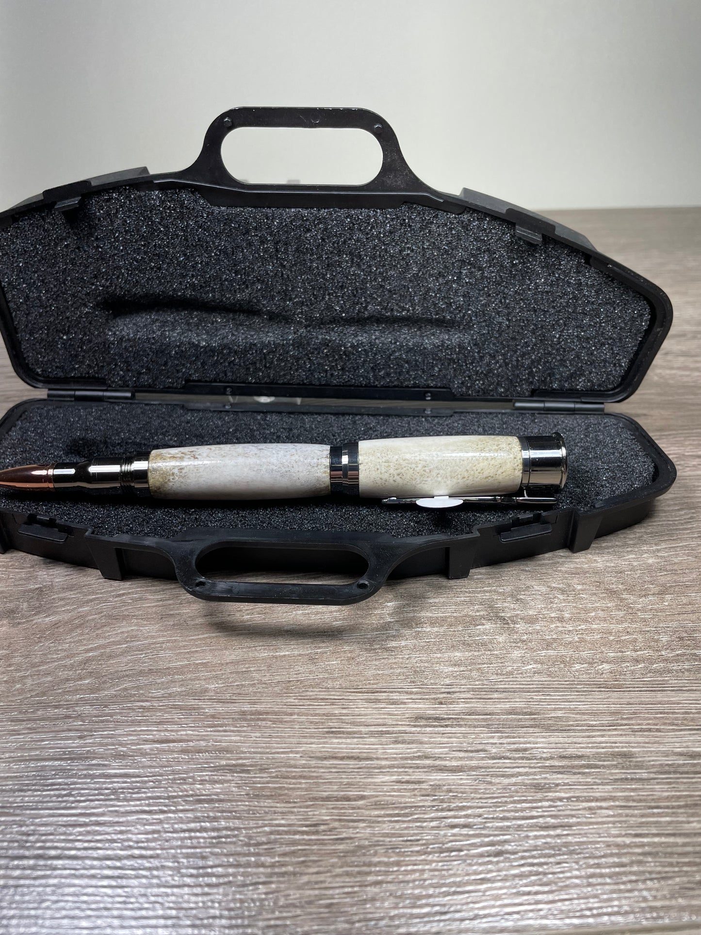 Deer Antler Over & Under Shotgun Rollerball Gun Metal