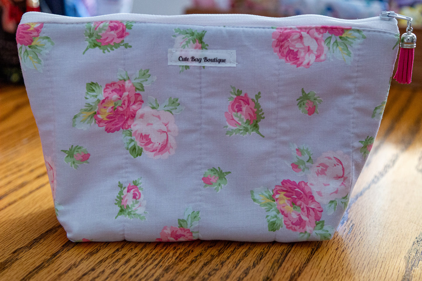 Rose Bouquet Quilted Cosmetic Bag *Limited Edition*