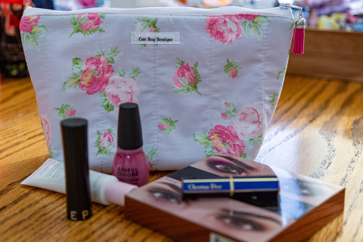 Rose Bouquet Quilted Cosmetic Bag *Limited Edition*