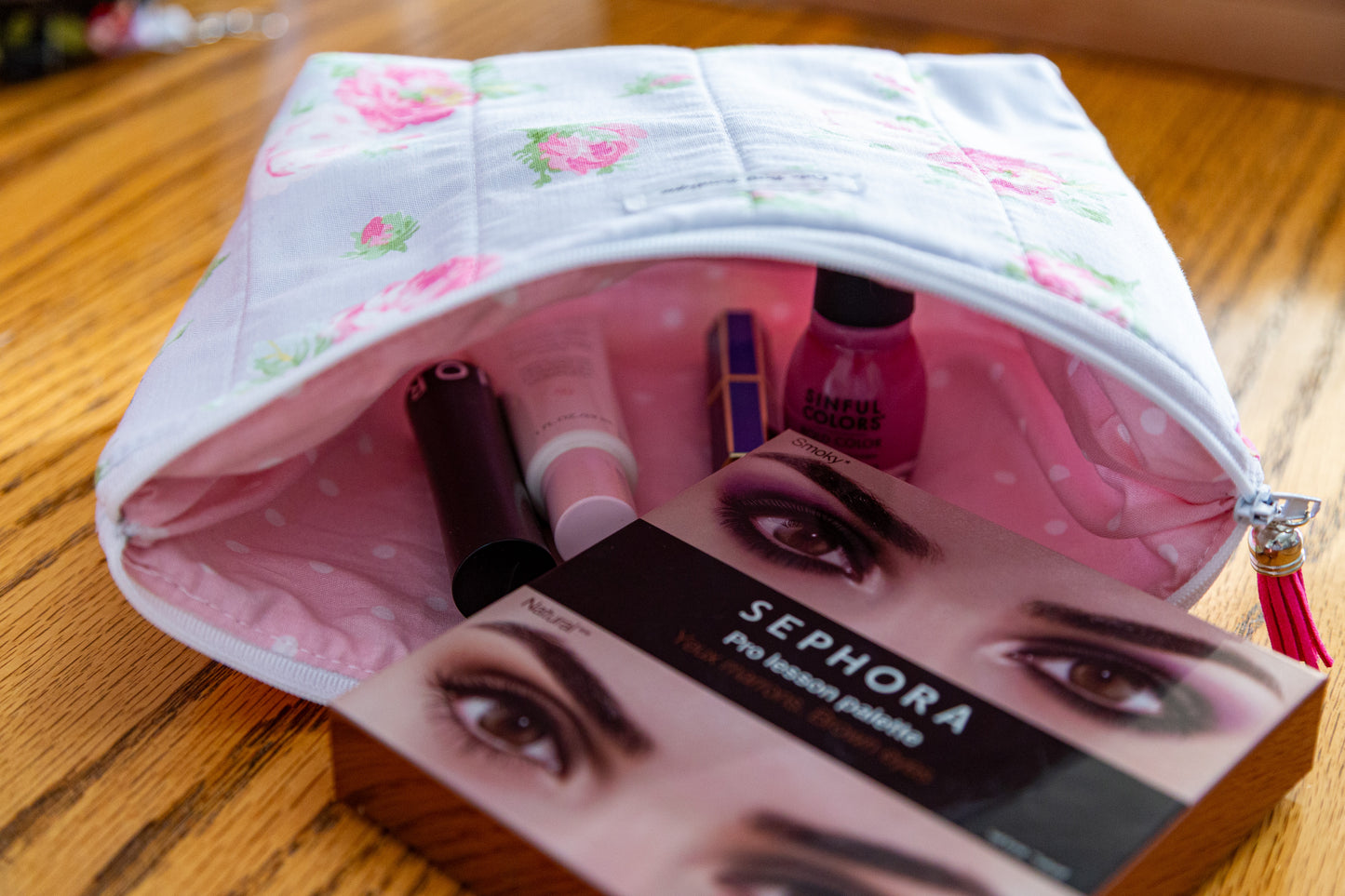 Rose Bouquet Quilted Cosmetic Bag *Limited Edition*