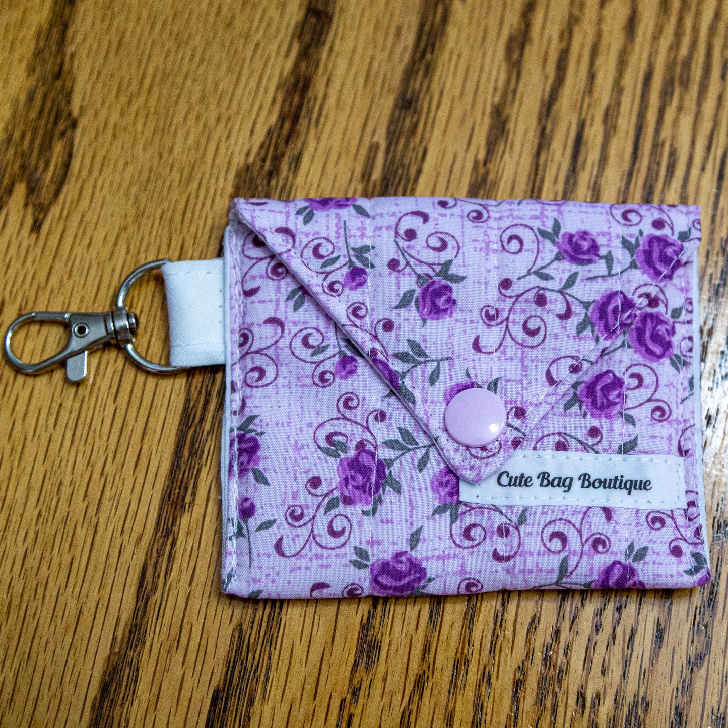 Purple Roses Quilted Earbud Case *Limited Edition*