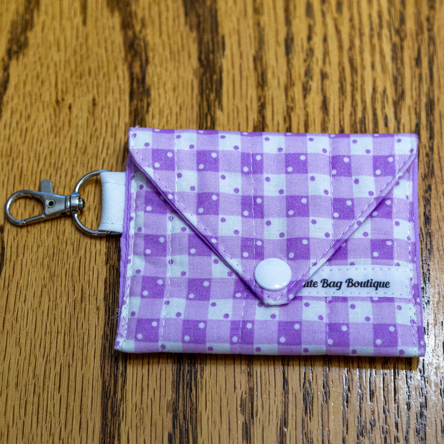 Purple Gingham Quilted Earbud Case *Limited Edition*