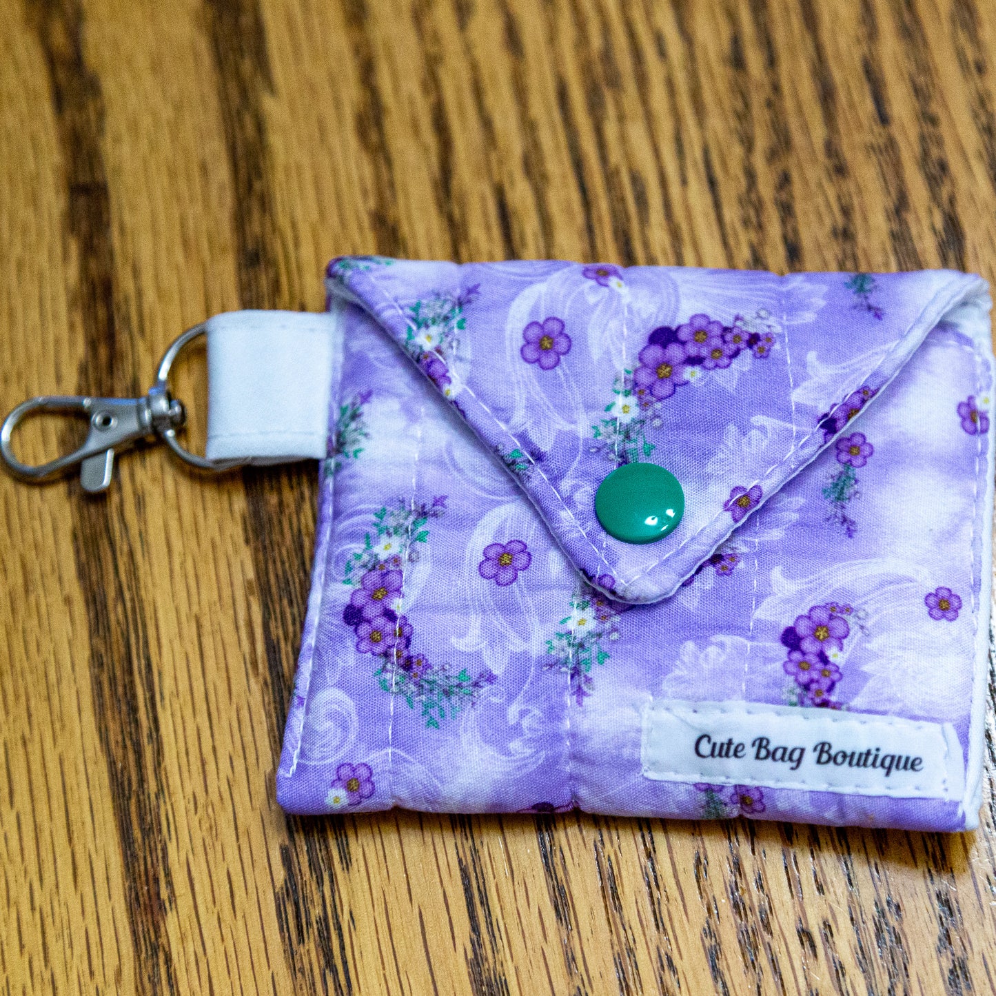 Purple Flowers Quilted Earbud Case *Limited Edition*