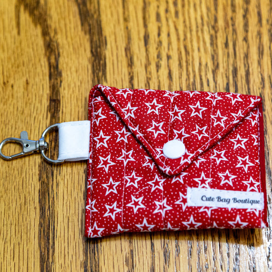 Red Stars Quilted Earbud Case *Limited Edition*