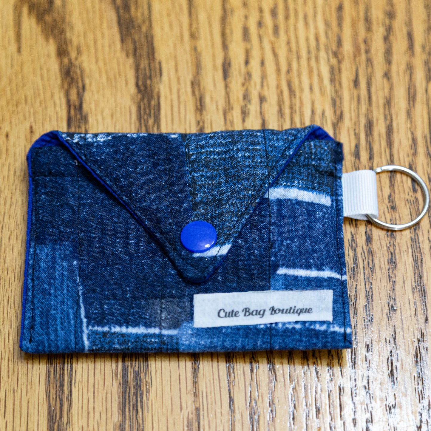 Denim Patches Quilted Earbud Pro Case