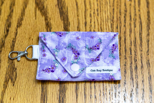 Purple Flowers Quilted Earbud Pro Case *Limited Edition*