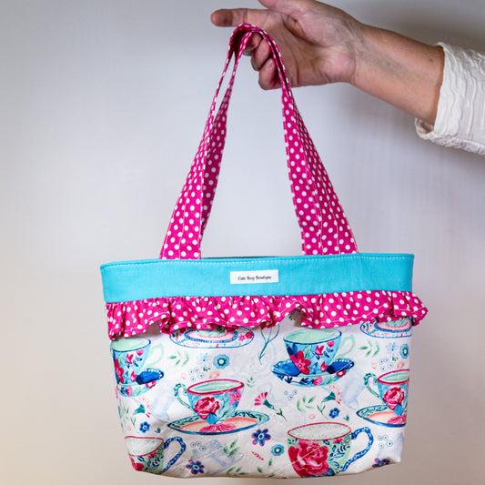 Quilted Afternoon Tea Ruffled Bible Bag