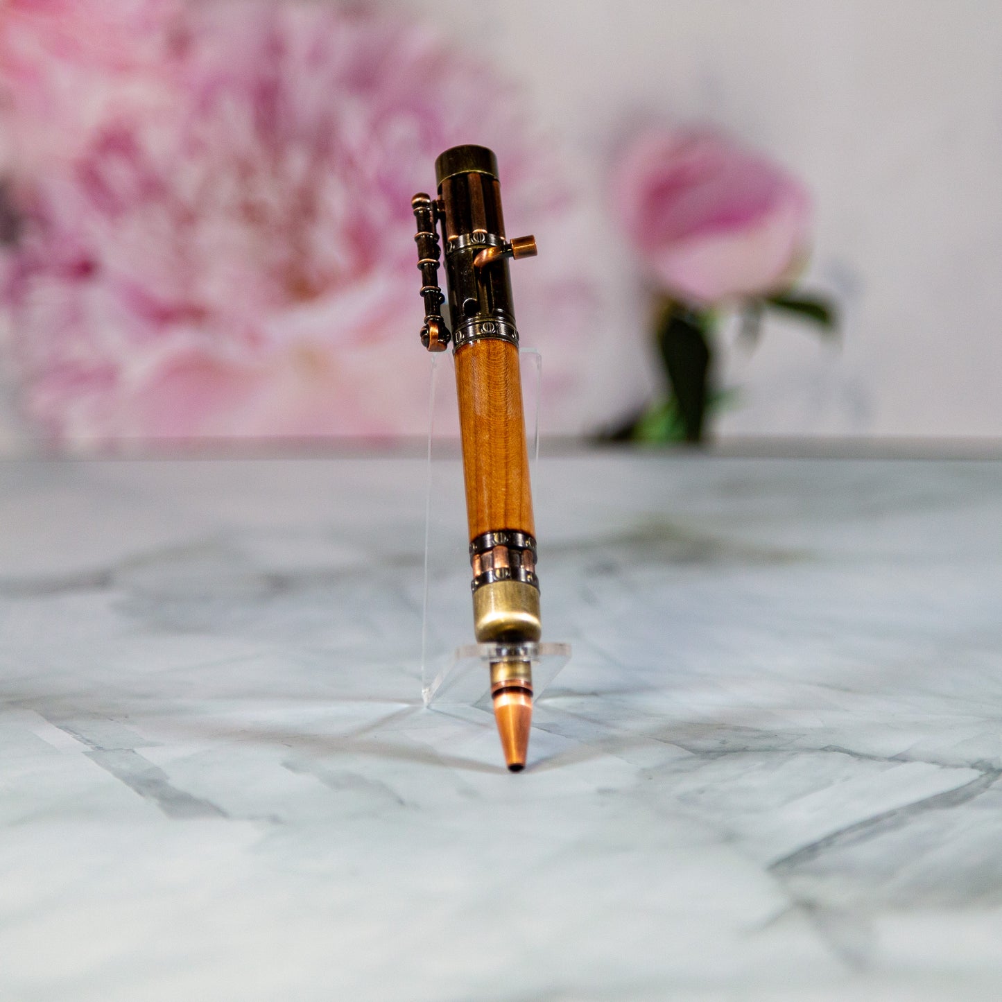 Steampunk Bolt Action Cherry Wood