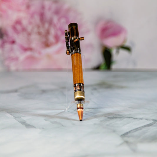 Steampunk Bolt Action Cherry Wood