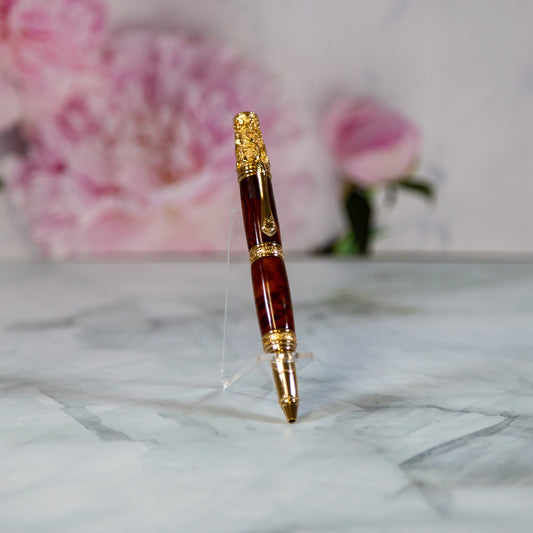 Victorian Pen Gold Black Locust Wood