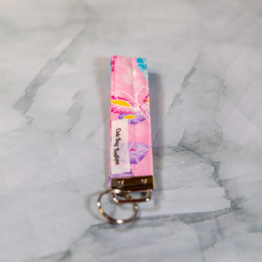 Bright Butterflies Quilted Wristlet