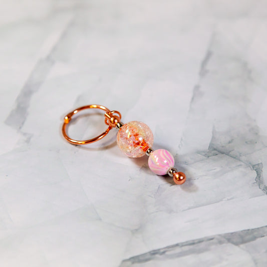 Pink Sparkles Water Cup Charm