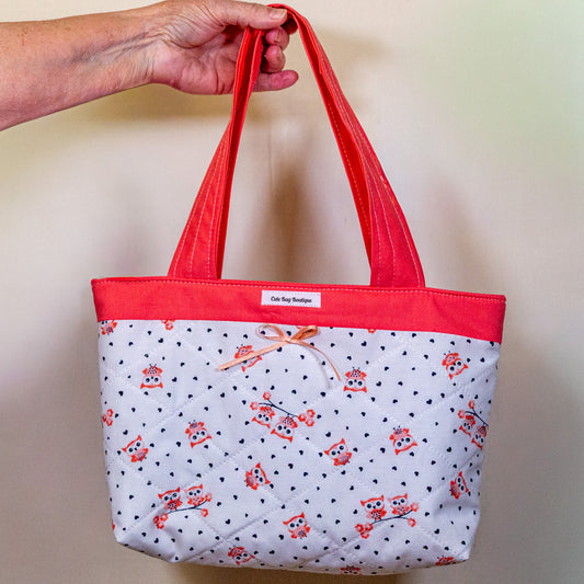 Quilted Owls Kid Tote Bag