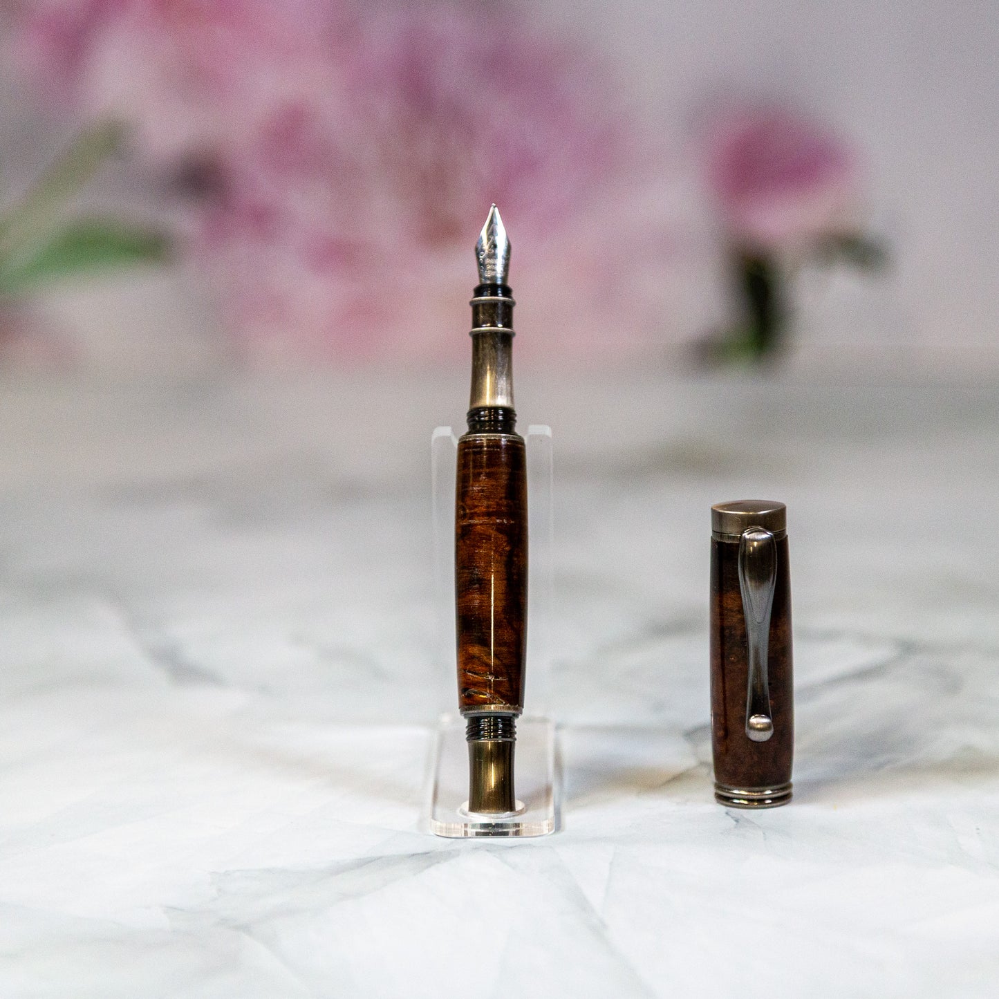 Chairman Fountain Pen Gunmetal Black Walnut