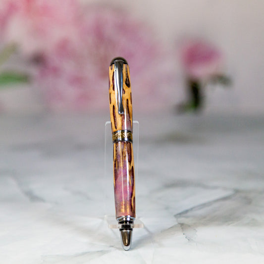 Jr. Gent II Fountain Pen in Silver & Gold Cholla Cactus Hybrid