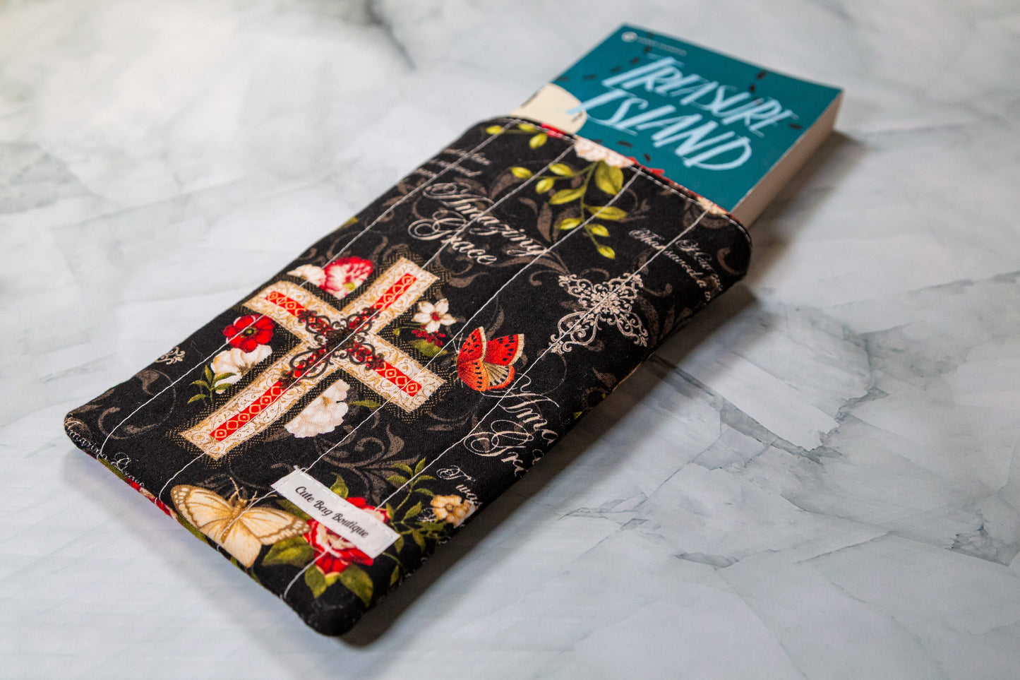 Amazing Grace Quilted Small Book Sleeve