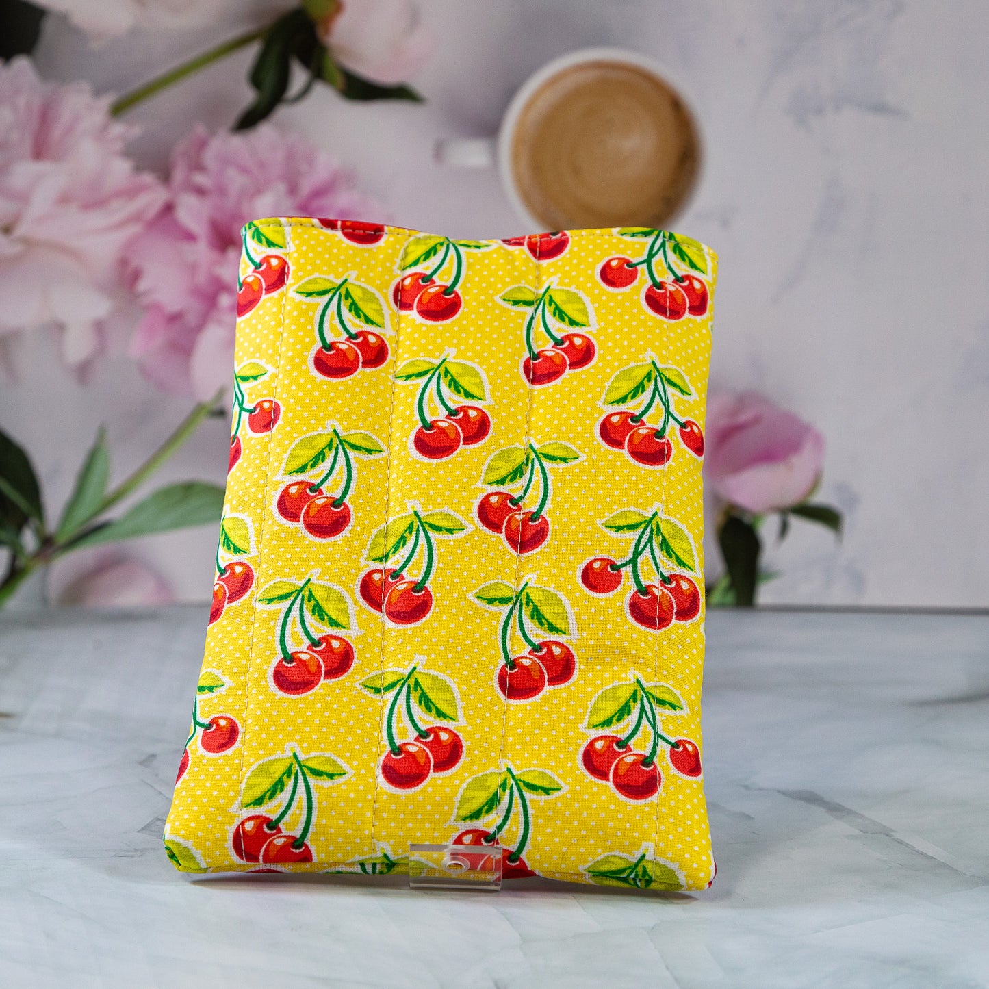 Bright Cherries Quilted Kindle Sleeve *Limited Edition*