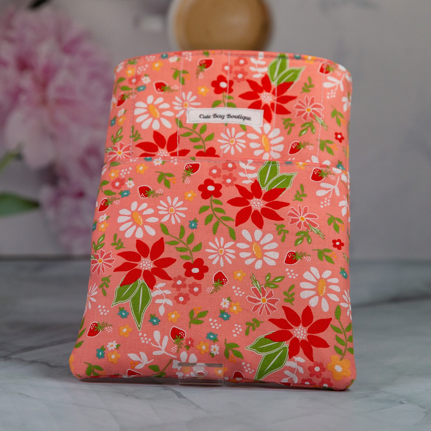 Coral Spring Quilted Kindle Sleeve *Limited Edition*