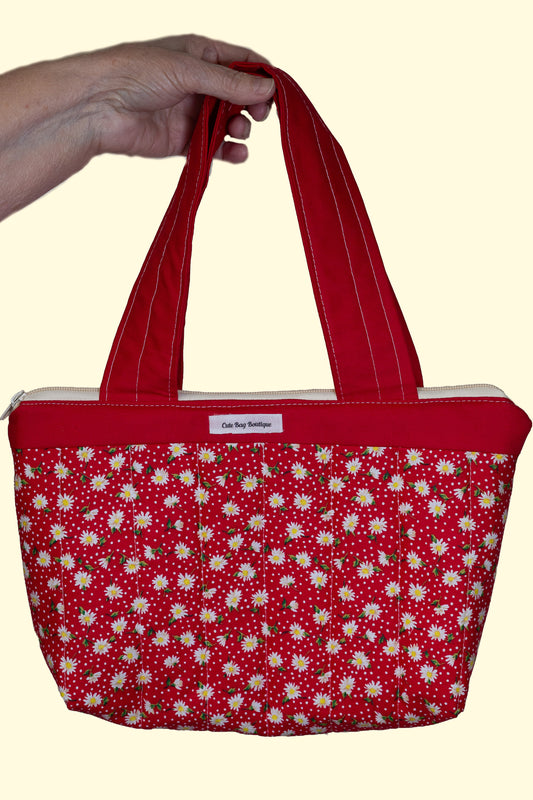 Quilted Daisies Zippered Bible Bag/Mini Tote *Limited Edition*