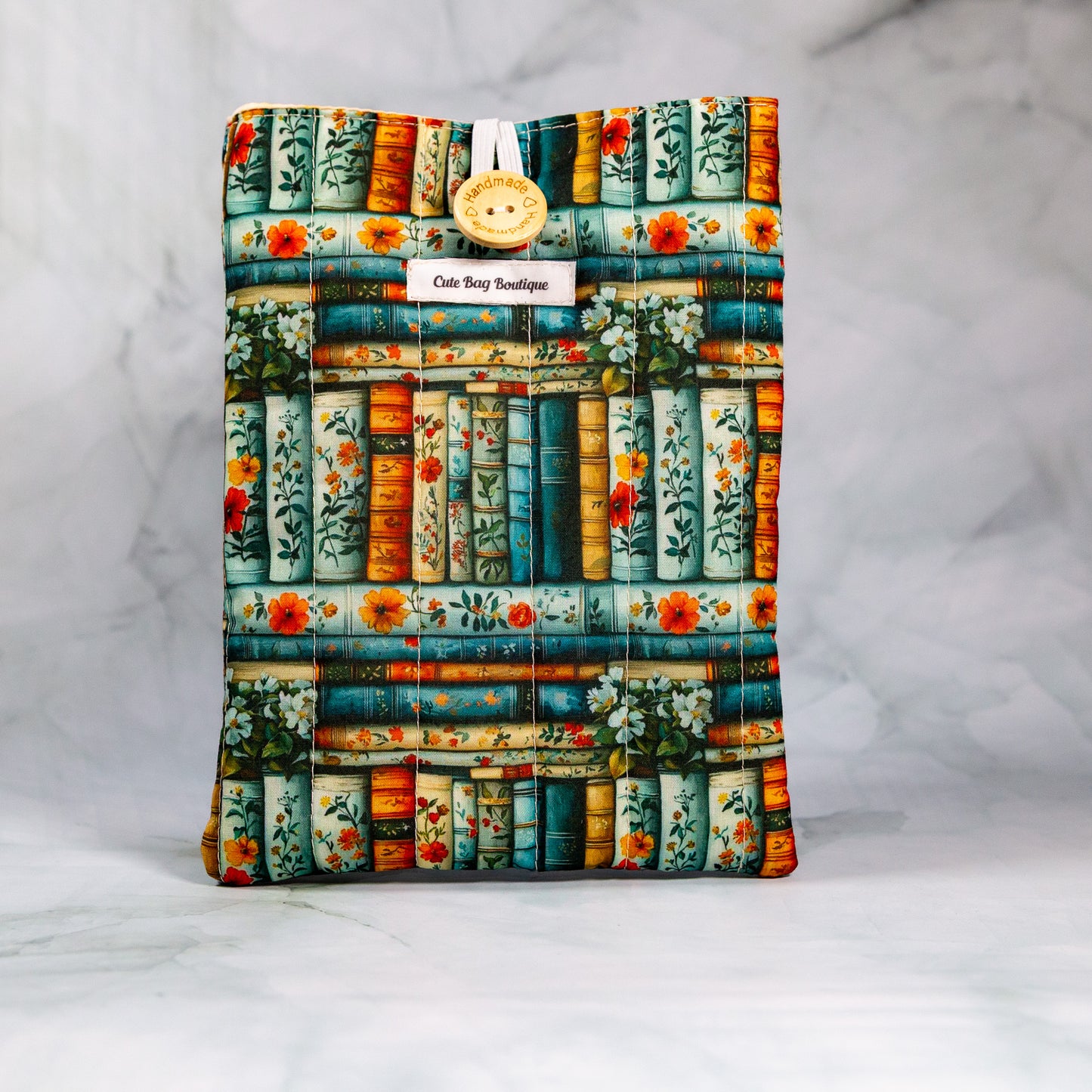 Bookshelf Quilted Kindle Sleeve *Limited Edition*