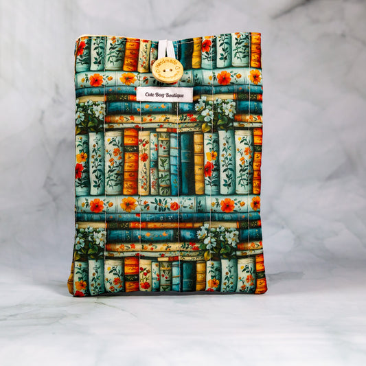 Bookshelf Quilted Kindle Sleeve *Limited Edition*