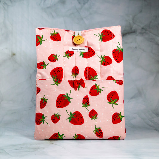 Strawberry Fields Quilted Book Sleeve *Limited Edition*
