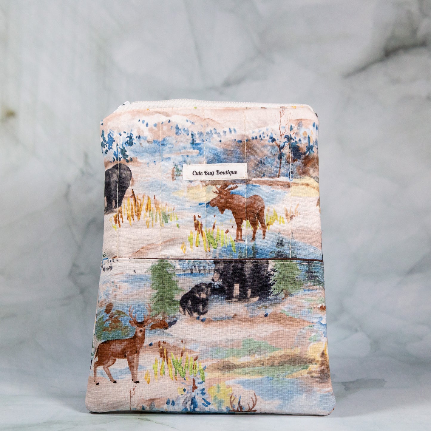 Woodsy Watercolor Quilted Kindle Sleeve *Limited Edition*
