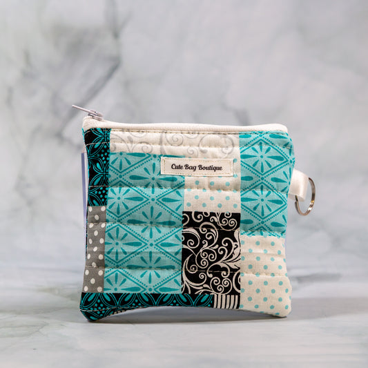 Cherished Patchwork Quilted Keychain Wallet