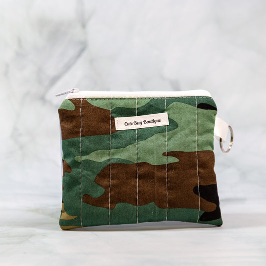 Camo Quilted Keychain Wallet *Limited Edition*