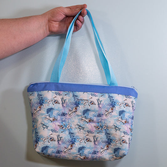 Quilted Playing Olaf Kid Tote Bag