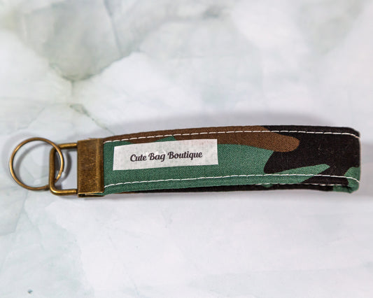 Camo Quilted Key Fob