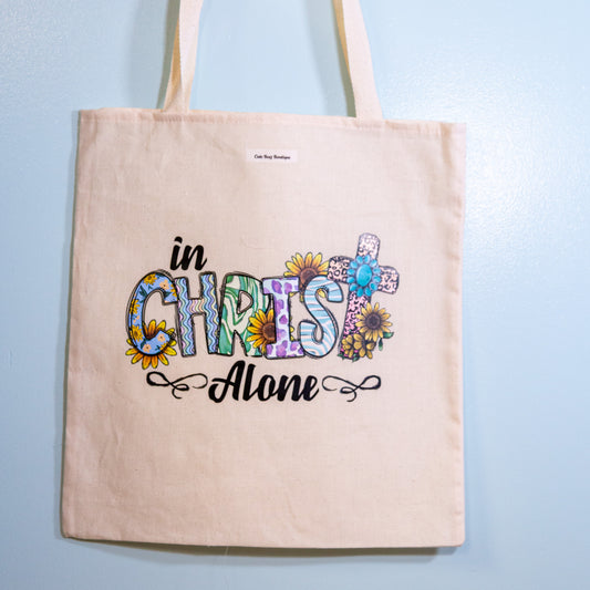 In Christ Alone Tote Bag