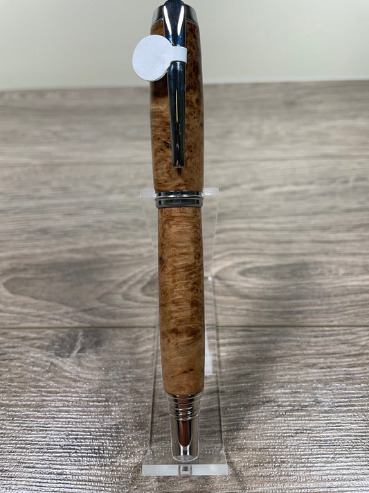 Algonquin Rollerball Silver Silver Leaf Stabilized