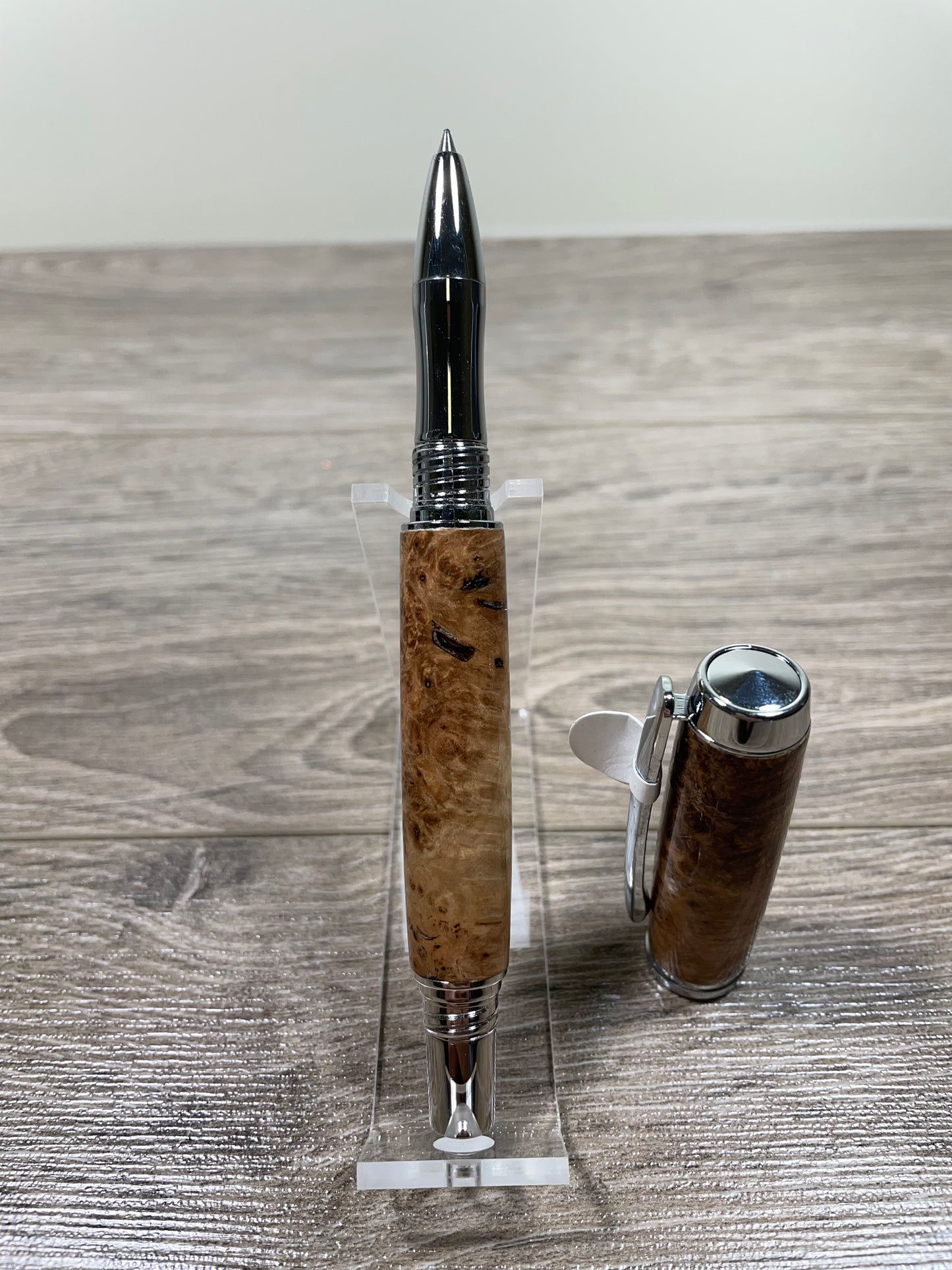 Algonquin Rollerball Silver Silver Leaf Stabilized