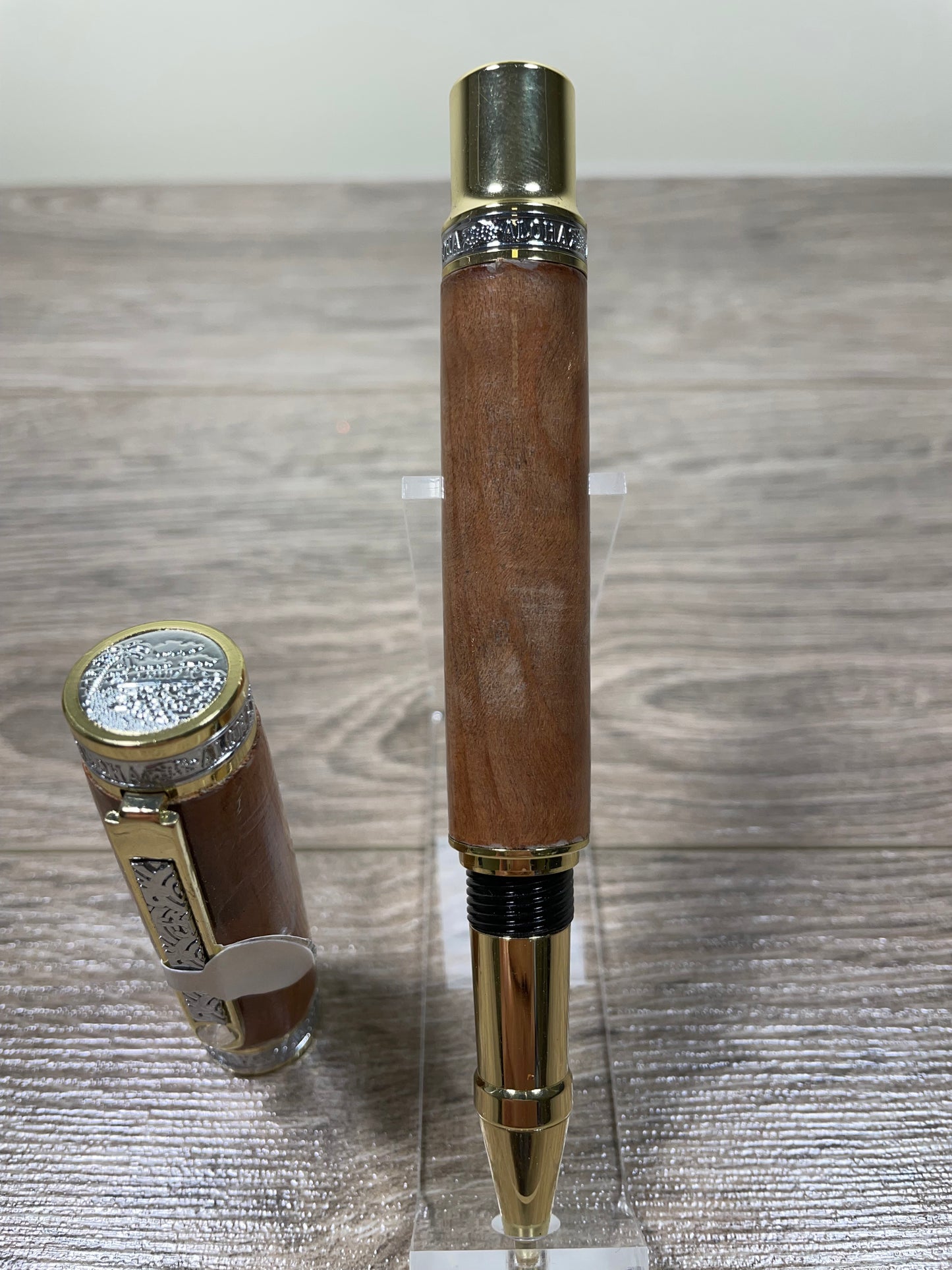 Hawaiian Springs Rollerball Gold & Silver Curly Redwood